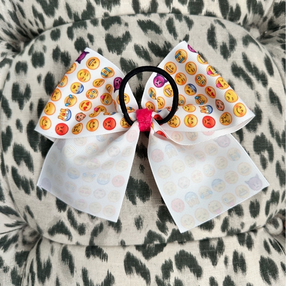 Emoji Cheerleading Bow - Picture 2 of 2